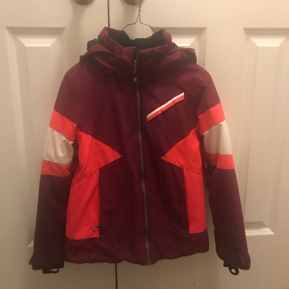 Girls Obermyer ski jacket, size small (8)
